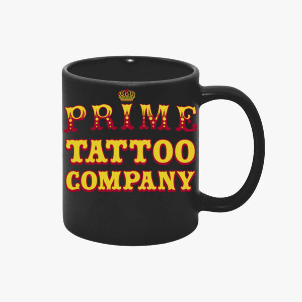 Prime Tattoo Company - Black Ceramic Mug Thumbnail