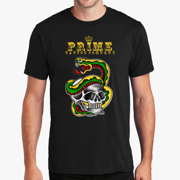 Prime Tattoo Company - Snake Skull  - Fan Favorite Tee Thumbnail