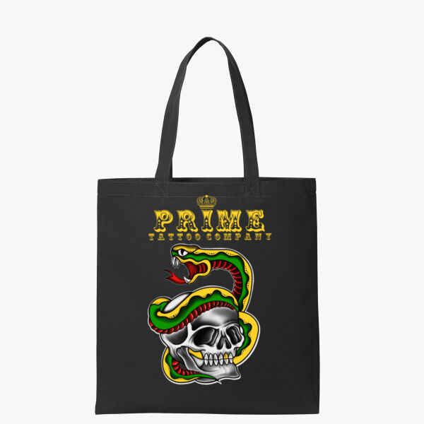 Prime Tattoo Company - Snake Skull - Core Cotton Tote - Core Cotton Tote Thumbnail
